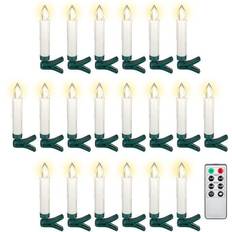 Goobay 34972 Green/White Weihnachtsbaumbeleuchtung 20 Lampen