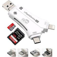 Micro-USB Speicherkartenleser CoreParts Card reader for /USB 2.0/USB-C/micro USB