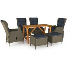 vidaXL 3068785 Patio Dining Set, 1 Table incl. 4 Chairs