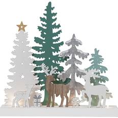 Innenbeleuchtung Weihnachtsdörfer Star Trading Reinbek Tree Deer Weihnachtsdorf 30cm
