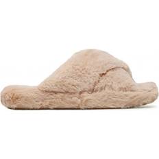 Ted Baker Slippers Ted Baker Lopply Faux Fur Cross Over - Natural