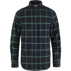 Fjällräven Övik Comfort Flannel Shirt - Dark Navy/Arctic Geen