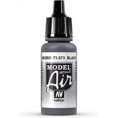 Schwarz Acrylfarben Vallejo Model Air Black Metallic 17ml