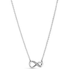 Pandora Necklaces Pandora Sparkling Infinity Collier Necklace - Silver/Transparent