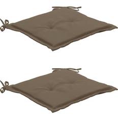 vidaXL 2-pack Chair Cushions Brown (50x50cm)