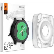 Screen Protectors Spigen EZ Fit GLAS.tR Screen Protector for Galaxy Watch 4 40mm 2-Pack