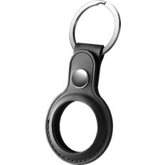 Apple AirTag-tillbehør Deltaco AirTag Leather Case with Keychain