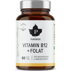 Naturell Vitaminer & Mineraler Pureness Vitamin B12 + Folat 60 st