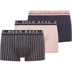 Hugo Boss Boksere Underbukser Hugo Boss Regular-Rise Trunks in Stretch Cotton 3-pack - Pink/Blue