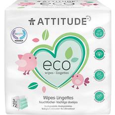 Attitude Grooming & Bathing Attitude Eco Baby Wipes 216pcs
