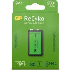 Gp recyko GP Batteries ReCyko 9V 200mAh Rechargeable Battery