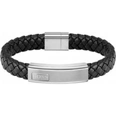 Herren Armbänder HUGO BOSS Lander Bracelet - Black/Silver