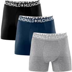 Muchachomalo Underbukser Muchachomalo Cotton Stretch Basic Boxer 3-pack - Grey/Black