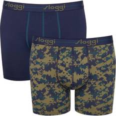 Sloggi Men Start Shorts 2-pack - Navy Patterned