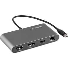 StarTech USB C-2xDisplayPort/USB A/RJ45 M-F 0.9ft
