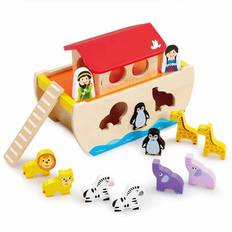 Löwen Babyspielzeuge Addo Play Woodlets Noah's Ark Shape Sorter
