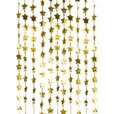 Ginger Ray Curtains Foil Star Party Backdrop Gold