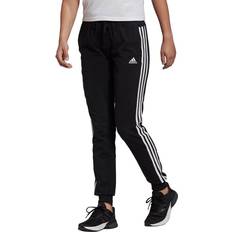 Adidas Damen Hosen adidas Women Sportswear Essentials Single Jersey 3-Stripes Joggers - Black/White