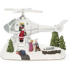 Konstsmide Santa with Helicopter Julelampe 22cm