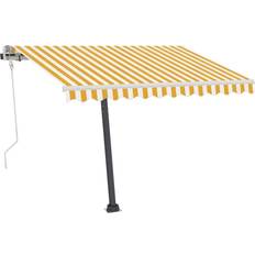 vidaXL Manual Retractable Awning with LED 350x250cm