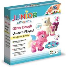 Dyr Lekeleire Junior Designer Glitter Dough Unicorn Playset