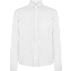 Linen Shirts - Men Vilebrequin Linen Solid Shirt - White