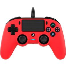 Nacon PlayStation 4 Gamepads Nacon Wired Compact Controller (PS4) - Red