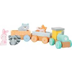 Small Foot 11470 Train in Pastel Colours Wooden Kid's Toy, Unisex, 1
