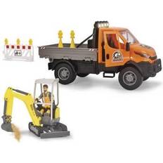 Dickie Toys Building Games Dickie Toys Road Construction Set, Try Me Free wheel Iveco Truck