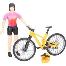 Bruder Figuren Bruder bworld mountain bike with female cyclist