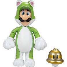 Nintendo Actionfiguren Nintendo World of Super Mario 4-Inch Cat Luigi with Super Ball Action Figure
