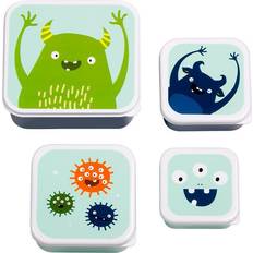 A Little Lovely Company Lunch & Snack Box Set Monsters
