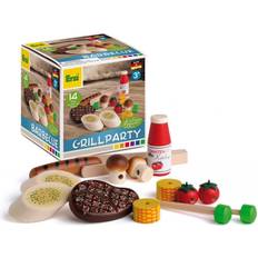 Erzi 28199 Grill-Party-Set für Kinderküche Holz