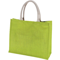 Green Beach Bags KiMood Jute Beach Bag 2-pack - Lime