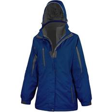 Result Women's 3 In 1 Softshell Journey Jacket with Hood - Navy/Black