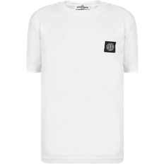 Tops Stone Island Boy's Badge Logo T-shirt - White