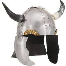 Tegnet & Animert Hjelmer vidaXL Fantasy Viking Helmet Larp Silver Steel