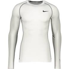 Nike Pro Dri-Fit Long-Sleeved Top Men - White/Black
