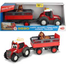 Licht Traktoren Dickie Toys Happy Massey Ferguson Animal Trailer
