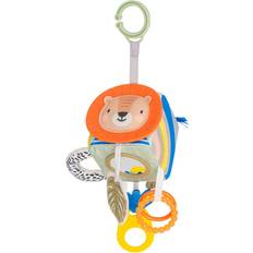 Taf Toys Savannah Discovery Cube Sensory Baby Toy. Includes Teether, Baby Safe Mirror, Padded Handle, Chime Bell. Attach to Cot or Pram. 0 Month