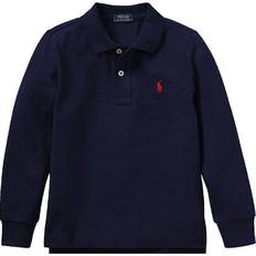 Ralph lauren pique Klær Polo Ralph Lauren Junior Boys Long Sleeve Pique Logo Polo Shirt - Navy