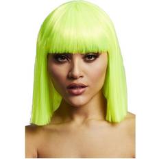Smiffys Fever Lola Wig Neon Lime
