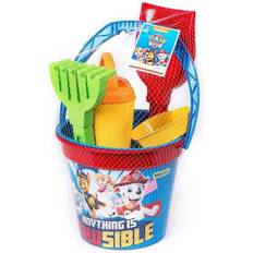 Paw Patrol Wader 81137 6 Piece Set with Bucket, Strainer, Water Jug, Shovel, Rake and Sand Mould