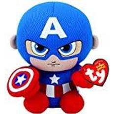 Marvel Leker Marvel Ty Captain America Beanie 6" Plush Toy