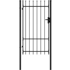 vidaXL Fence Gate Single Door with Spike Top 39.4x88.6"