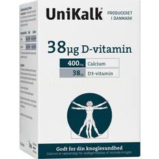 Unikalk Vitaminer & Kosttilskudd Unikalk D Vitamin 38mg 180 st
