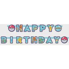 Amscan Pokemon Happy Birthday Letter Banner