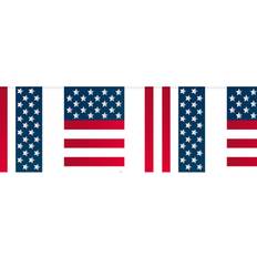 Vegaoo USA Party Bunting Flags 10m Plastic