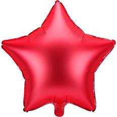 PartyDeco Foil Ballons Star 48cm Red