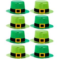 Party Hats Amscan Mini Hats St. Patrick's Day-10cm x 8.2cm-8 Pcs, Paper, Multicolor, 4" x 3.3"